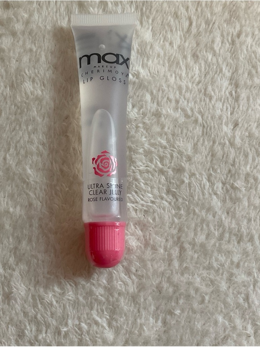 Max Cherimoya Ultra Shine Clear Jelly Lip Gloss - Pink Cap